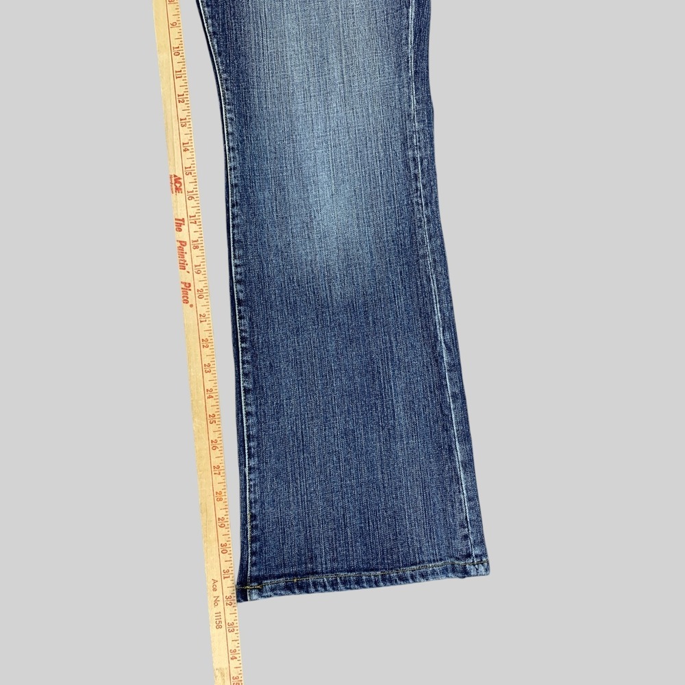 Pepe Jeans Womens 16 (32x32) Blue Bootcut Flare Bling Bedazzled Union Jack Y2K - Picture 7 of 10